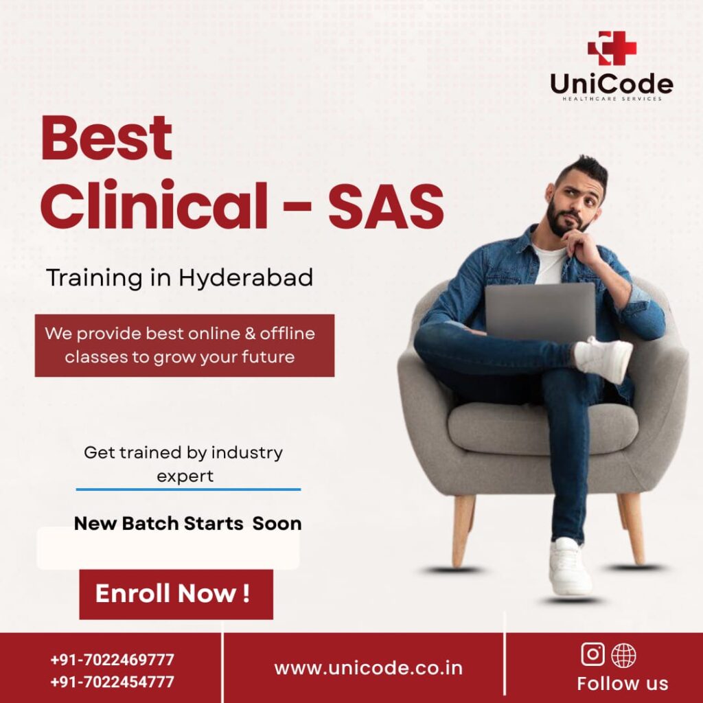 clinical sas training in Hyderbad